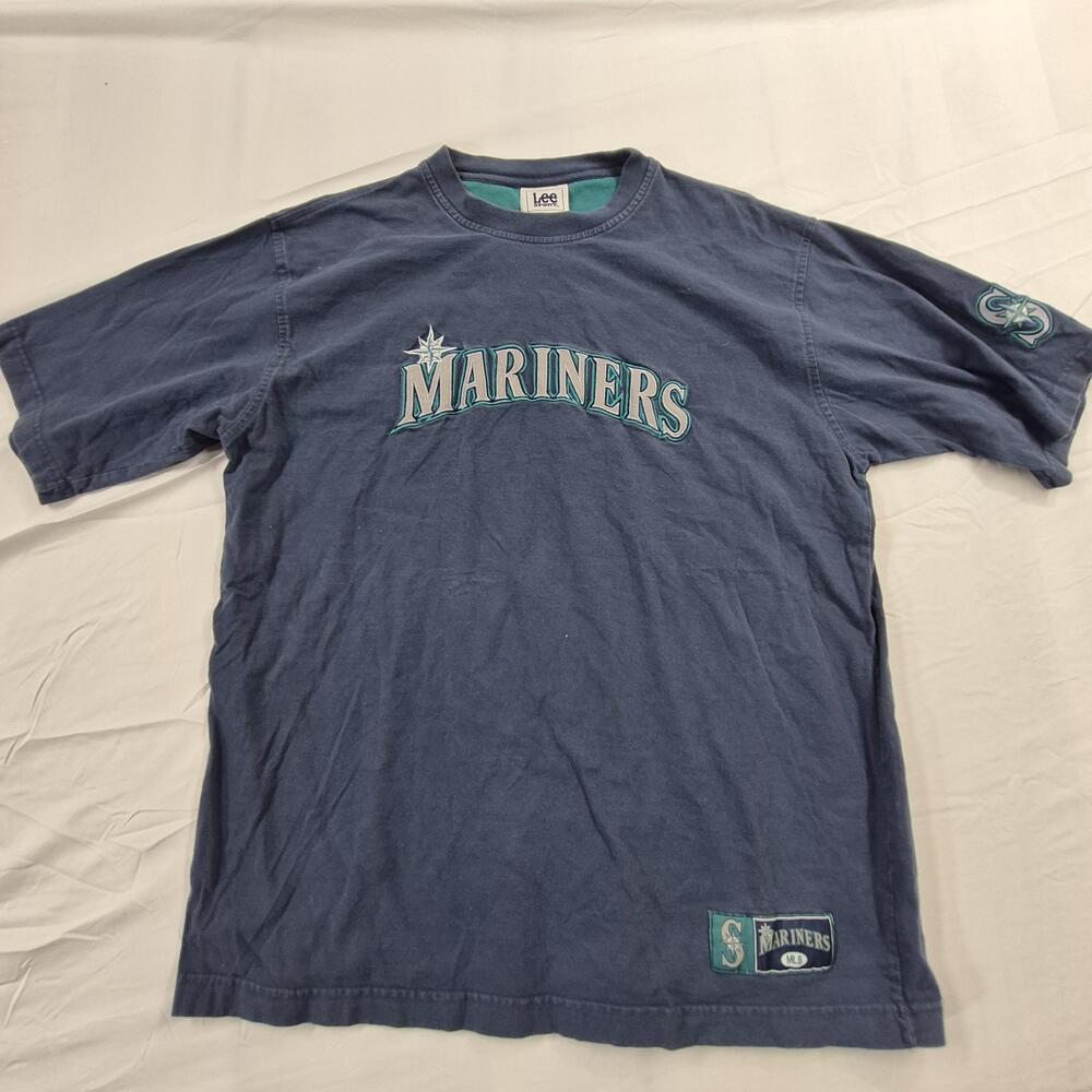 Seattle Mariners Shirt Mens Large Blue MLB Baseball Lee Sport Graphic Tee